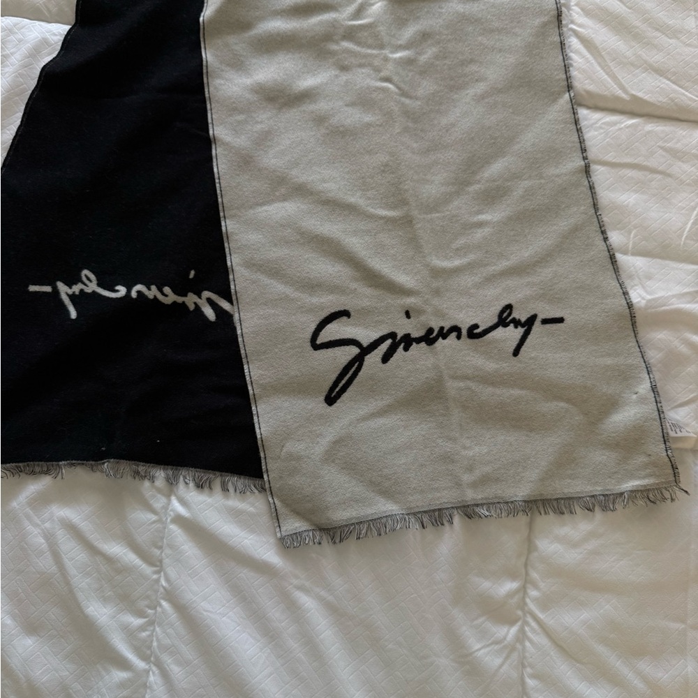 Givenchy Unisex Wool Silk Signature Scarf - Picture 2 of 5